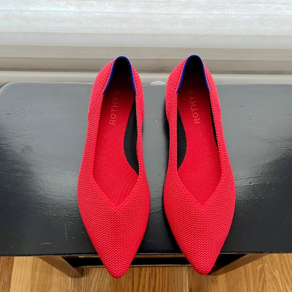 Rothy's Size 7 Glamour Red The Point II flats - Picture 3 of 7